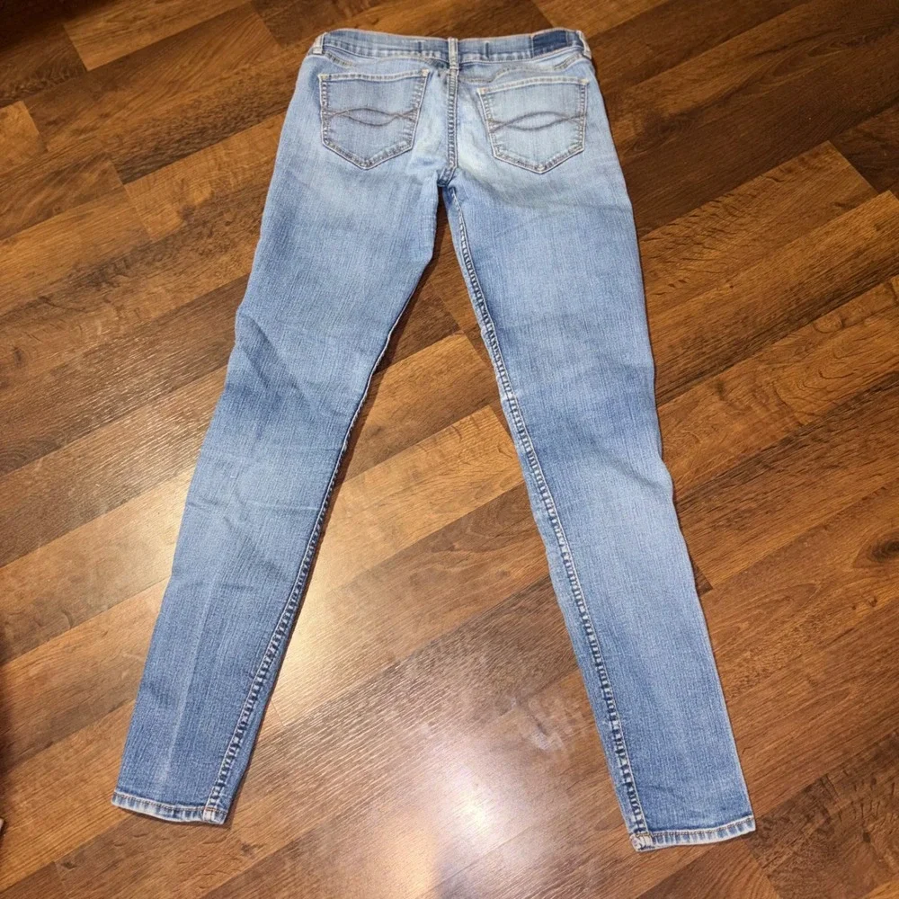 Abercrombie & Fitch‎ Perfect Stretch Skinny Jeans Light Wash Blue WOM 4L W27 L31
